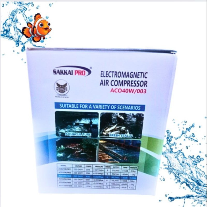 SAKKAI PRO ACO 001 POMPA UDARA AIRPUMP ELECTRO MAGNETIC AIR COMPRESSOR
