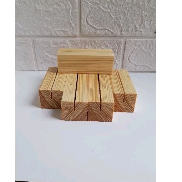 

Stand Akrilik Kayu Price Tag Holder Panjang 20cm