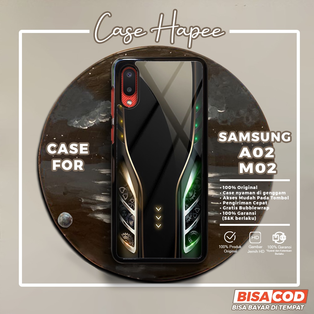 Case Samsung A02 M02 Casing Samsung A02 M02 [GLXY] Casehapee Case Glossy Case Aesthetic Custom Case 