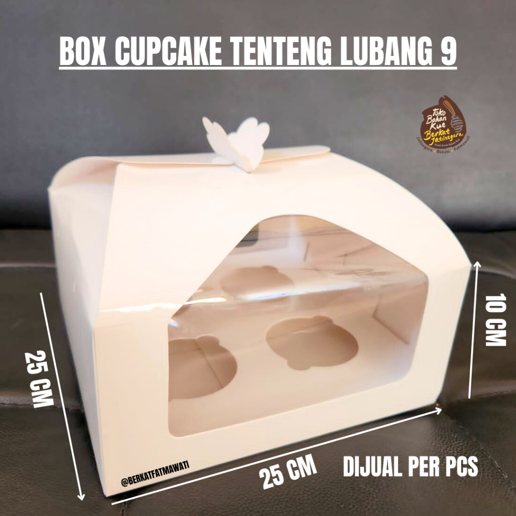 

BOX CUPCAKE TENTENG LUBANG / DUS CUPCAKE TENTENG / PCS / DUS CUPCAKE
