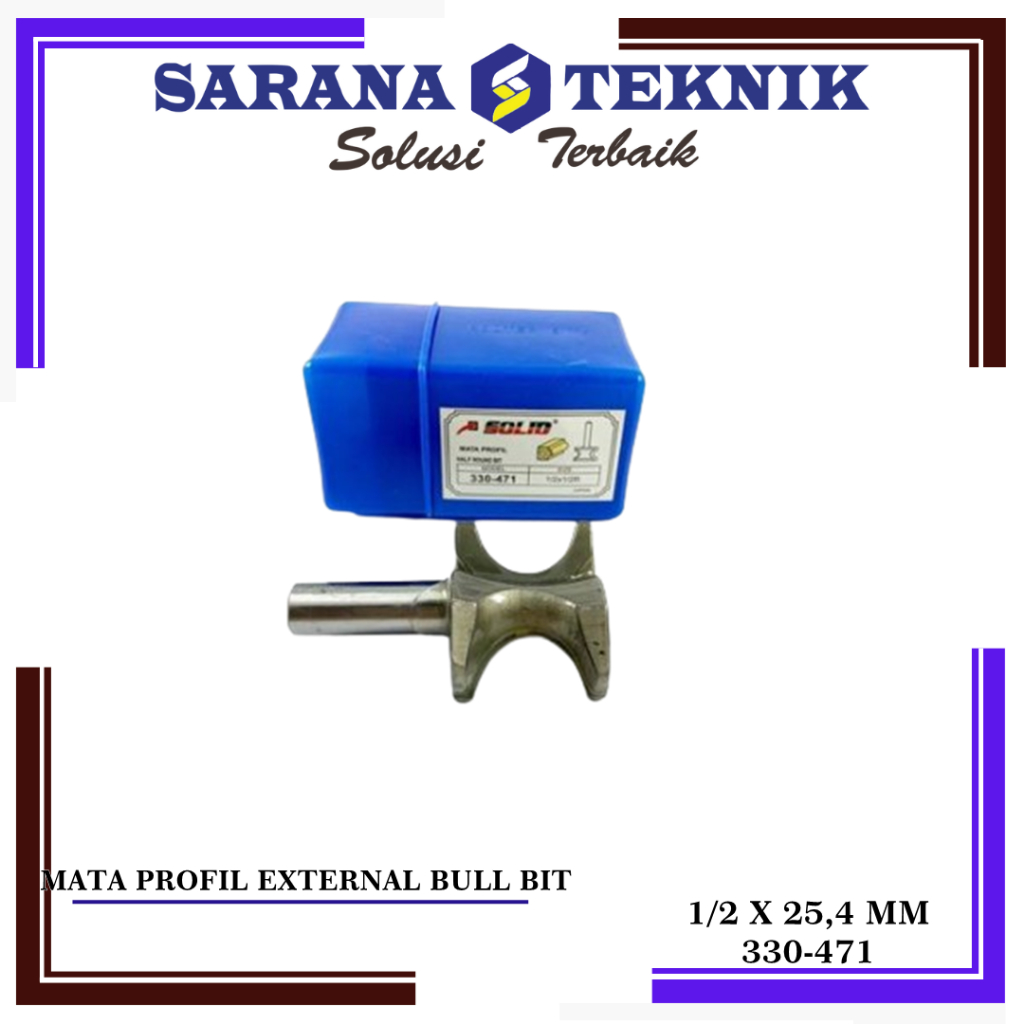 MATA ROUTER / PROFIL EXTERNAL BULL NOSE BIT 25,4 MM SOLID 330-471