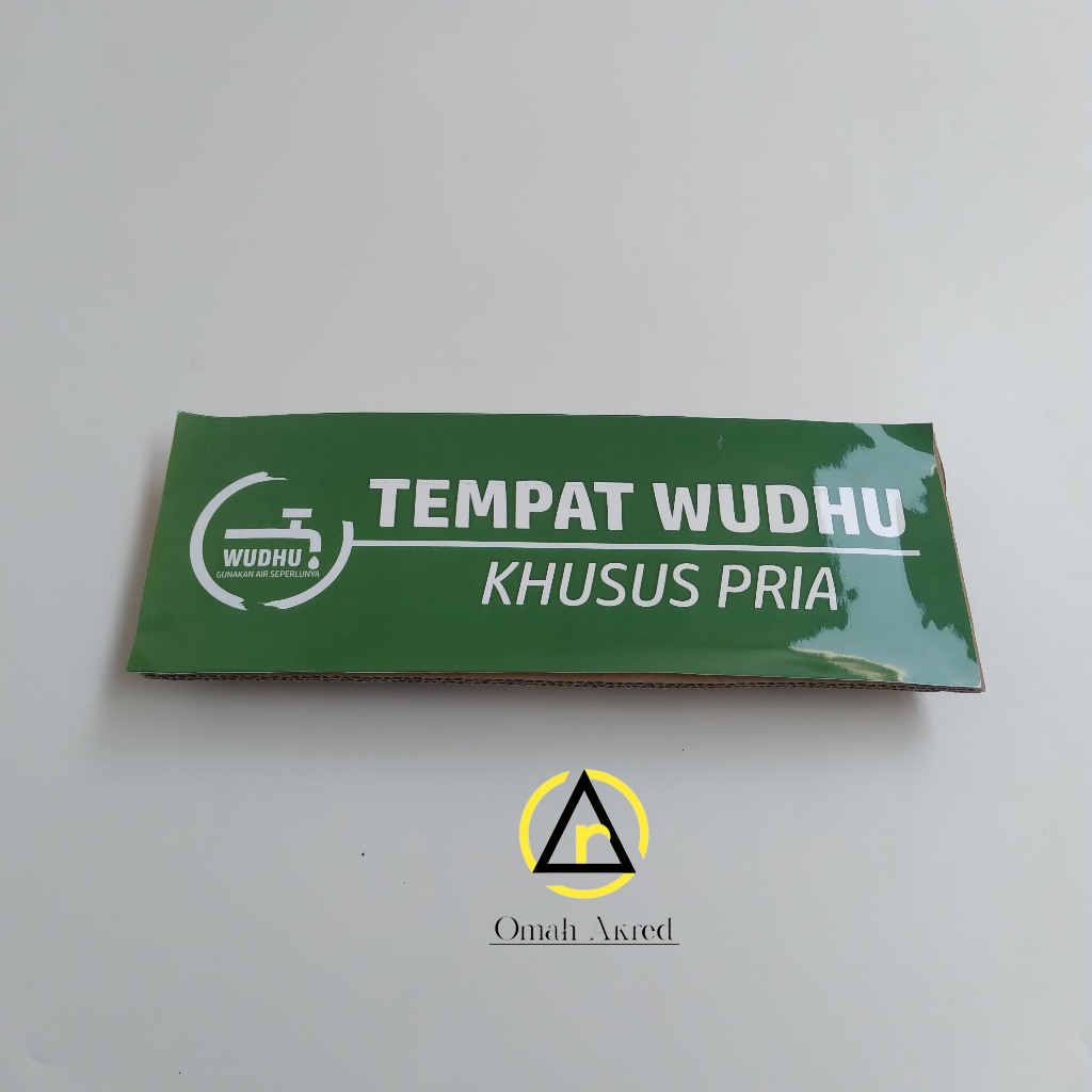 

Stiker Tempat Wudhu Khusu Pria/Wanita - Tempat Wudhu Laki-Laki/Perempuan