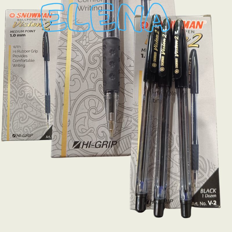 

pen snowman v2 hi grip 1,0 mm/pulpen snowman(3pcs)