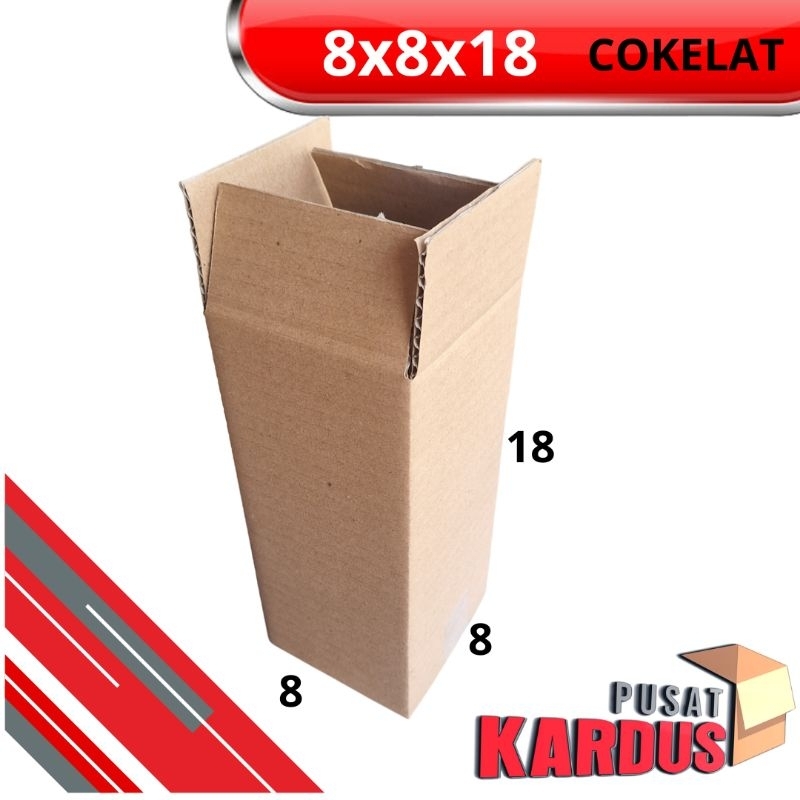 

Kardus kosmetik 8x8x18/kardus multifungsi/box packing online