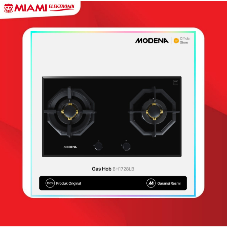 Modena BH 1728 LB Kompor Tanam - Hitam