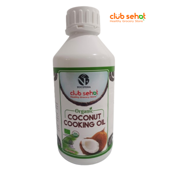 (Botol Plastik) Nucifera Coconut Cooking Oil 1 Liter Botol Plastik