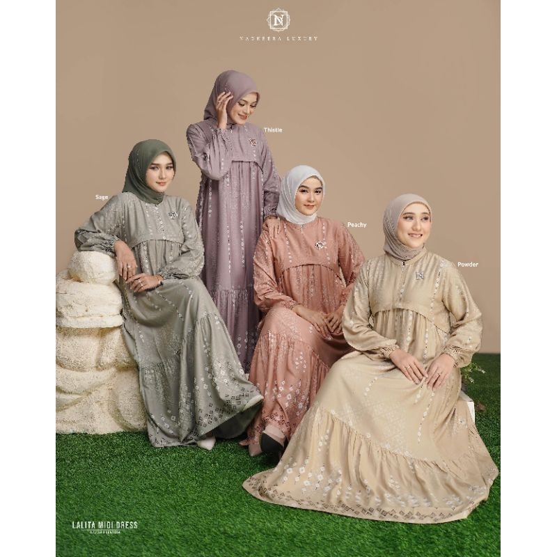 Baju MIDI Dress NADHEERA LALITA.