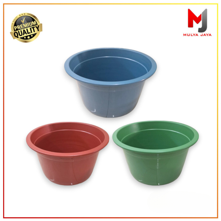 Mulya Jaya Bak Mandi Plastik Bulat BAK INA 45 Ecer 1Pcs Warna