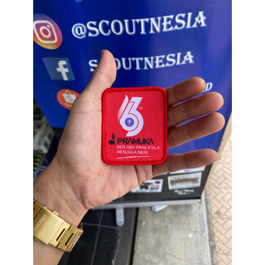(COD)BADGE SUBLIM HUT 63 TAHUN PRAMUKA/BADGE SUBLIM HUT PRAMUKA/BADGE HUT PRAMUKA