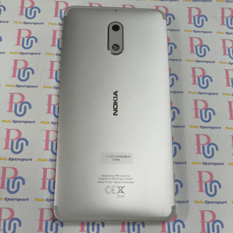 backdoor tutup belakang nokia 2 silver original bekas