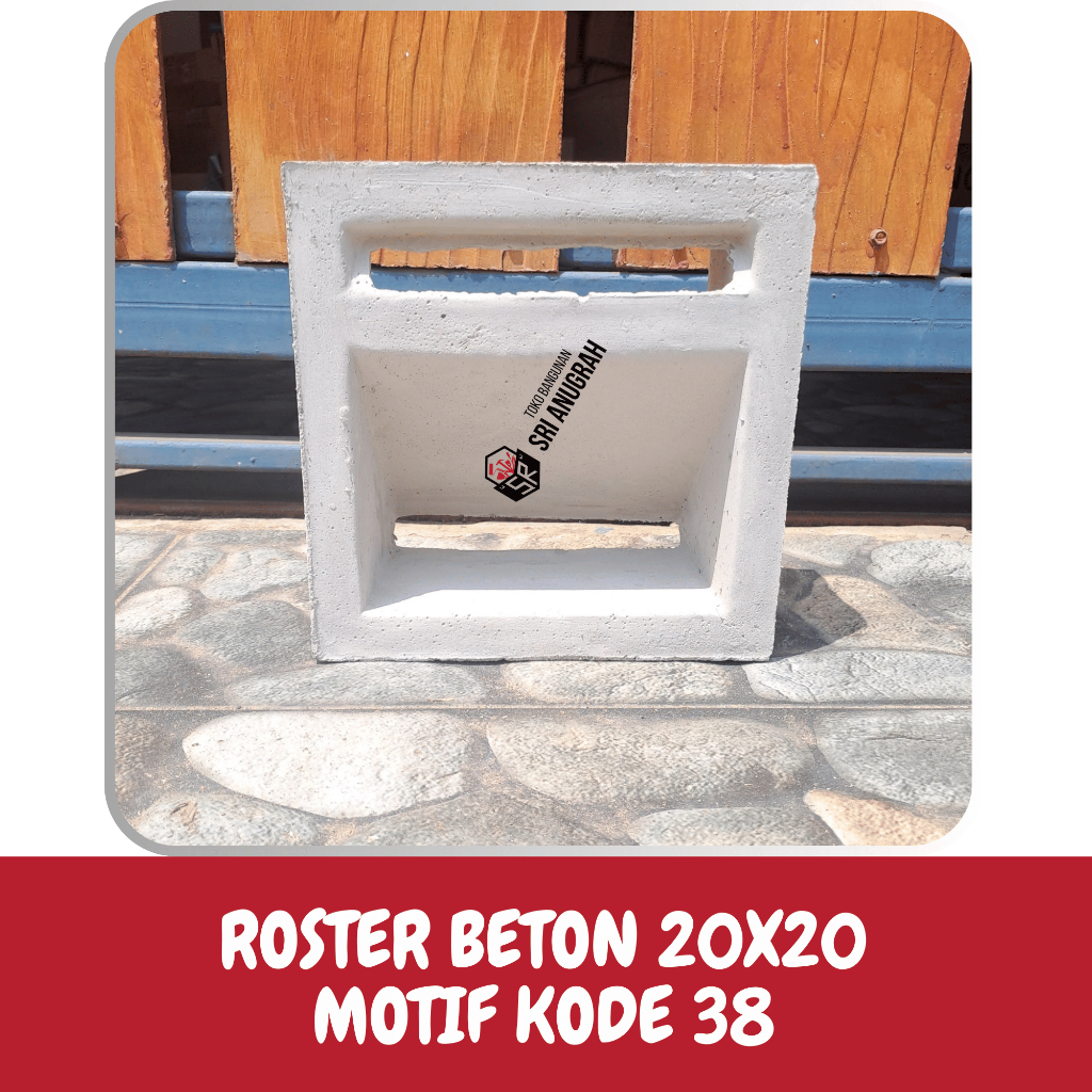 Roster Beton Lubang Angin Ventilasi Rumah Hiasan Dinding  MOTIF 20x20