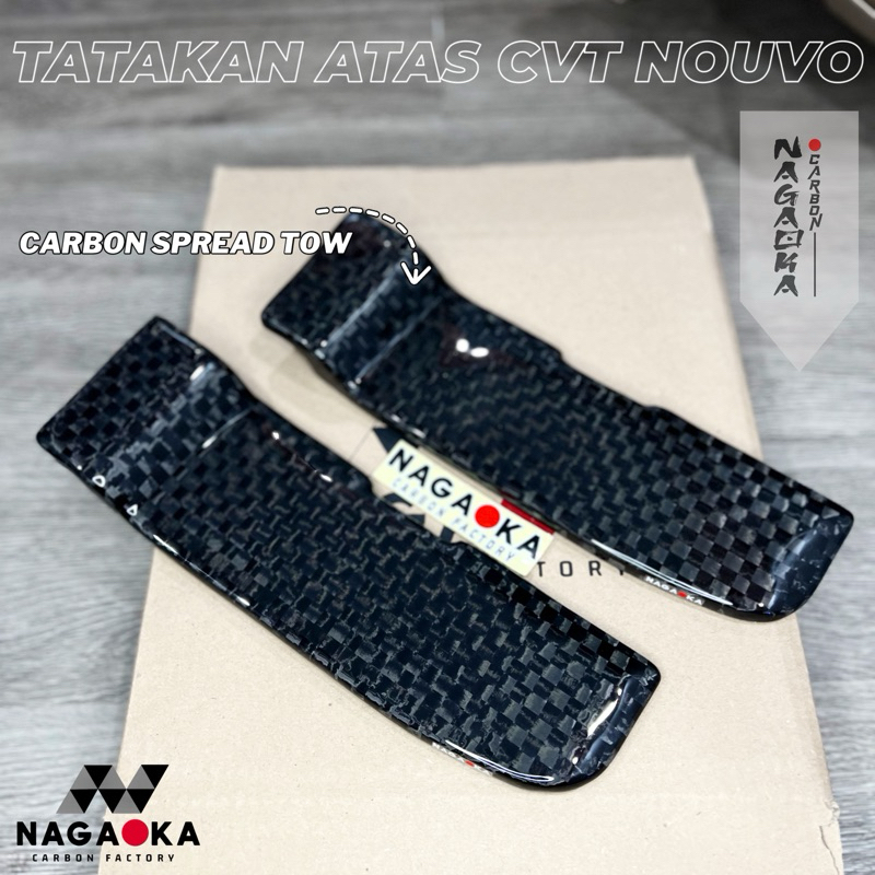 TATAKAN CVT NOUVO Z LELE CARBON KEVLAR SPREAD TOW CATUR HEXAGON FORGED DIAMOND TWILL PLAIN