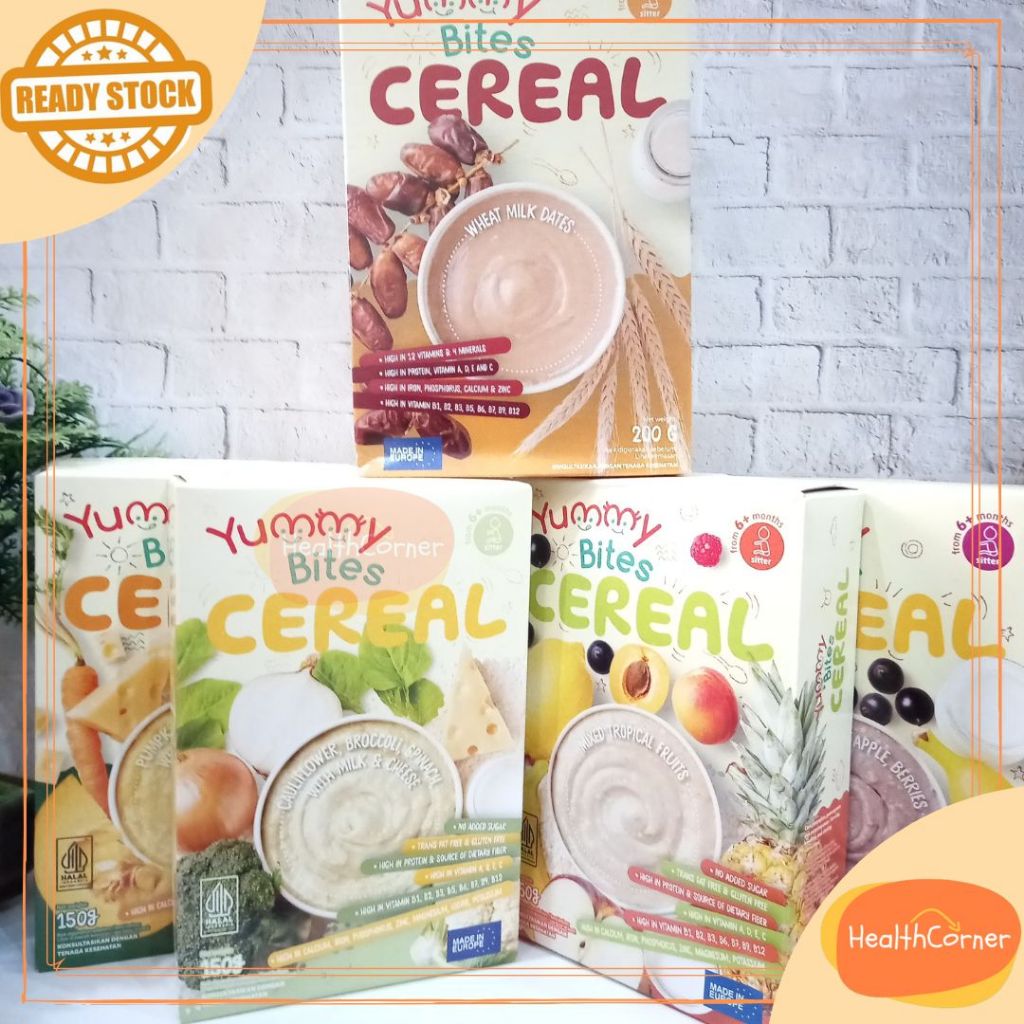 

Yummy Bites Cereal MPASI OATMEAL Baby BB Booster Anti GTM / Bubur Bayi - Baby Poridge