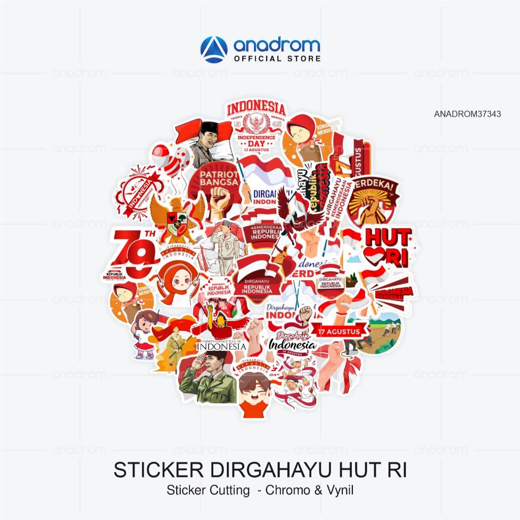 

Sticker Pack Merdeka HUT RI Indonesia | Sticker Dirgahayu HUT RI | Sticker Pack Kemerdekaan Indonesia ISI 40 Pcs | Anadrom 3743