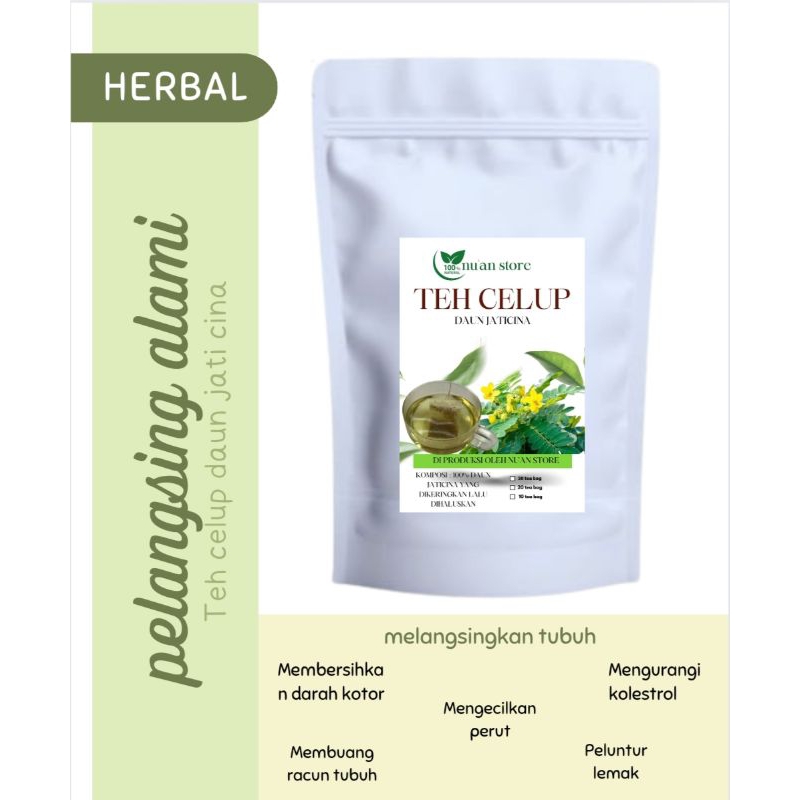 

TEH CELUP HERBAL JATI CINA UNTUK PENURUN BERAT BADAN