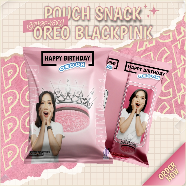 

Snack Pouch Jumbo Custom Oreo Blackpink