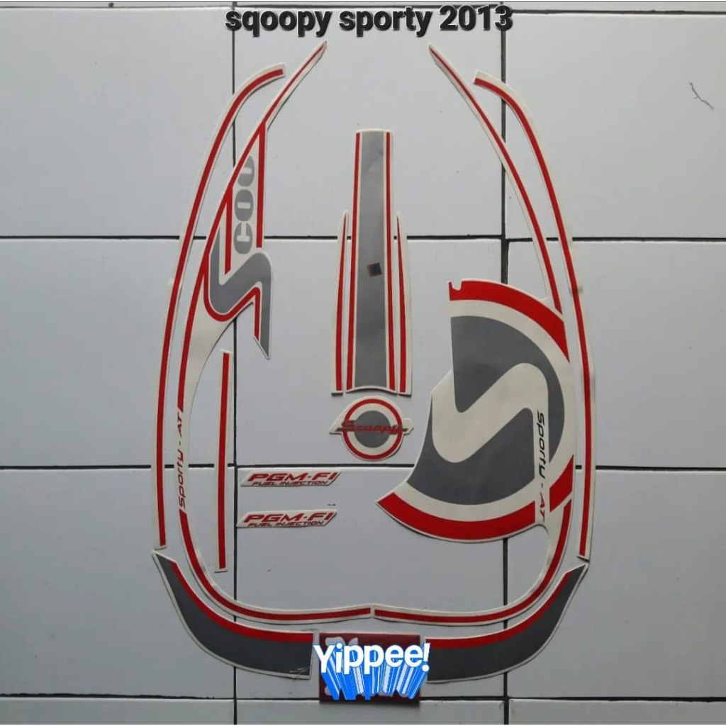 Striping Lis Sticker Body Motor Honda Scoopy Sporty 2013