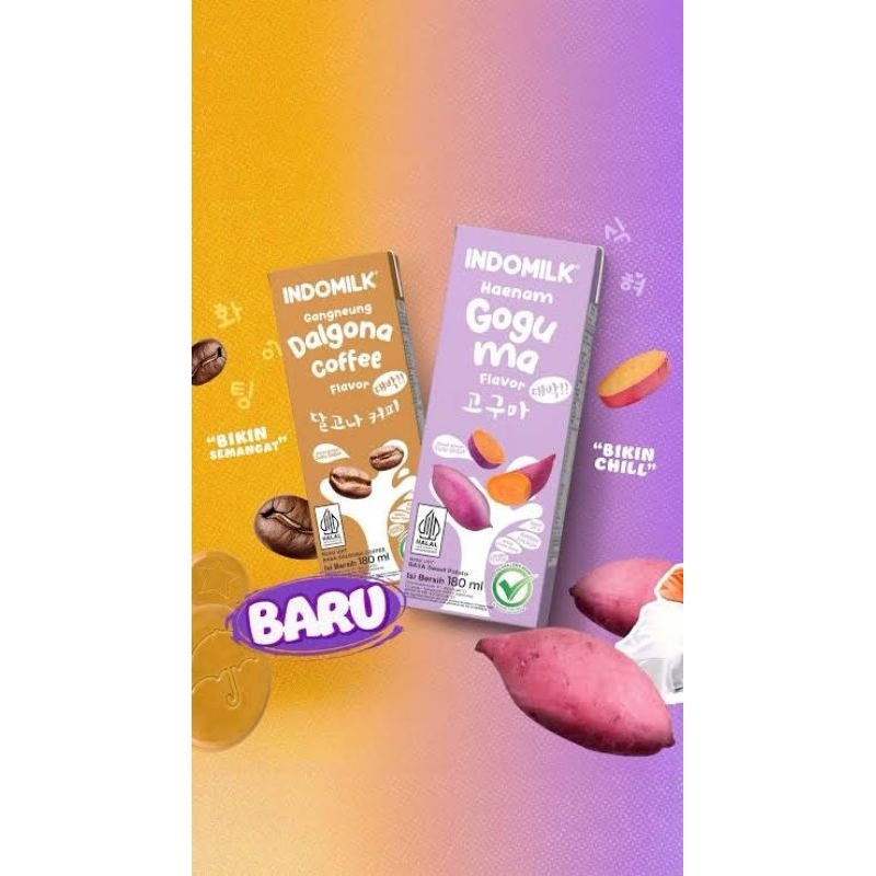 

INDOMILK UHT180ML NEW VARIAN DALGONACOFFEE & GOGUMA