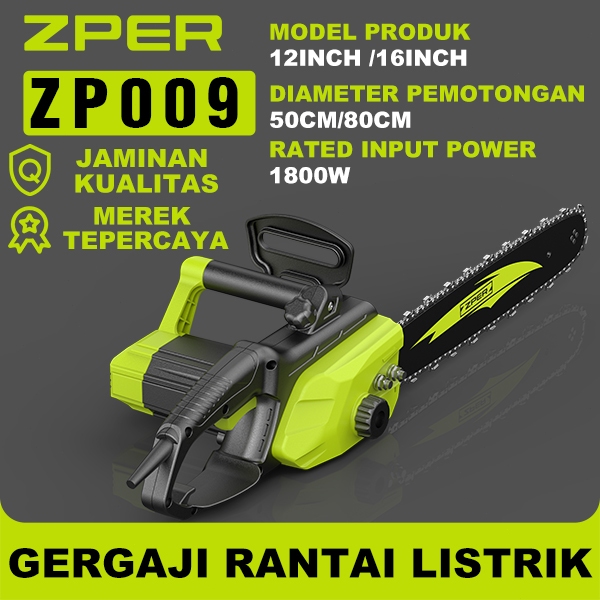 NEW ZPER Mesin Potong Kayu Mesin Chainsaw Gergaji Potong Pohon Kayu Gergaji Mesin Potong Kayu