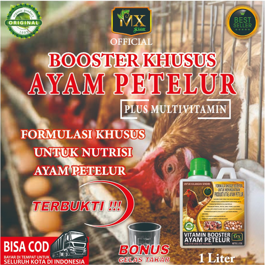 VITAMIN BOOSTER AYAM PETELUR / BOOSTER KHUSUS AYAM PETELUR 1 LITER