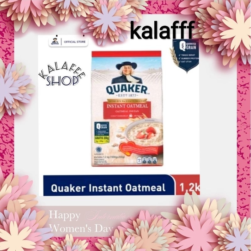 

Quaker Instant Oatmeal 1200 gr / 800gr Kebaikan sebagai sarapan pagi yang baik Oatmeal