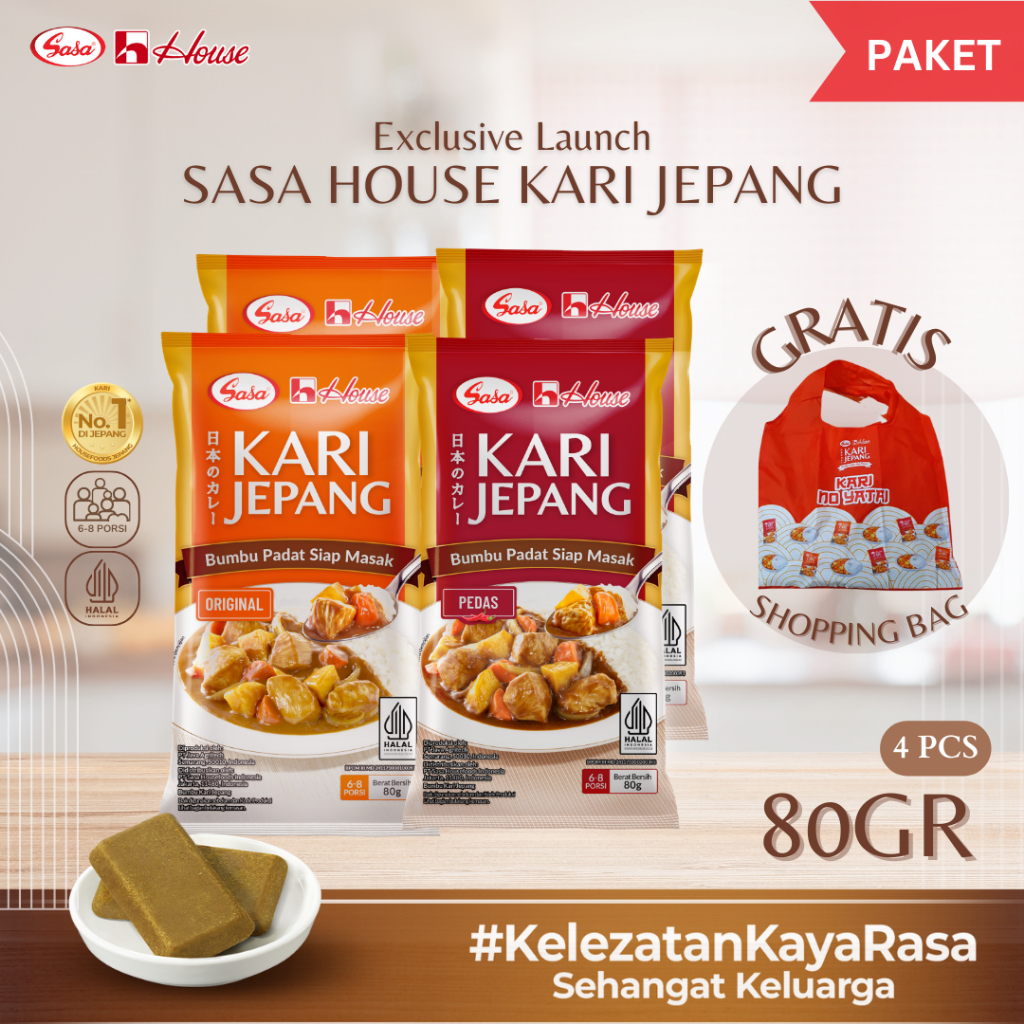 

Paket SASA HOUSE KARI JEPANG Free Shopping Bag