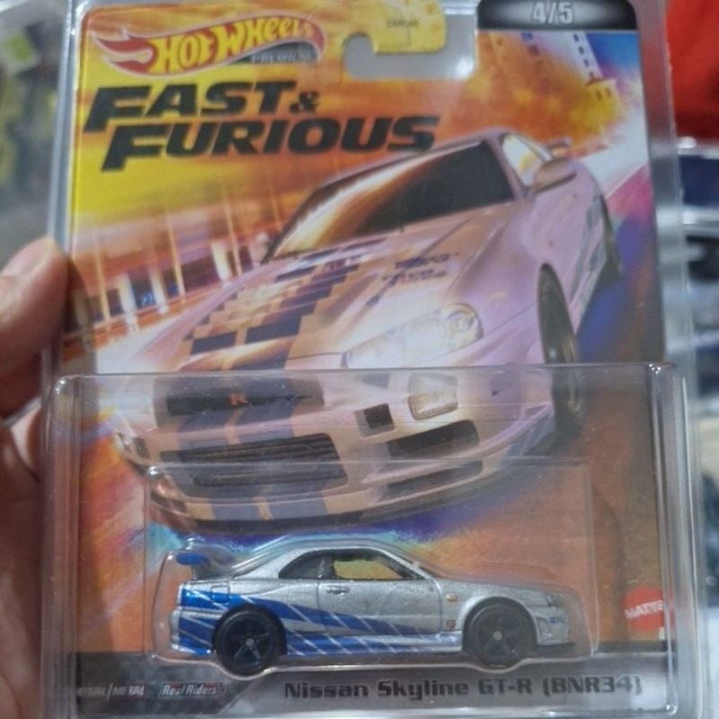Hot Wheels Premium Fast Furious Nissan Skyline GTR34