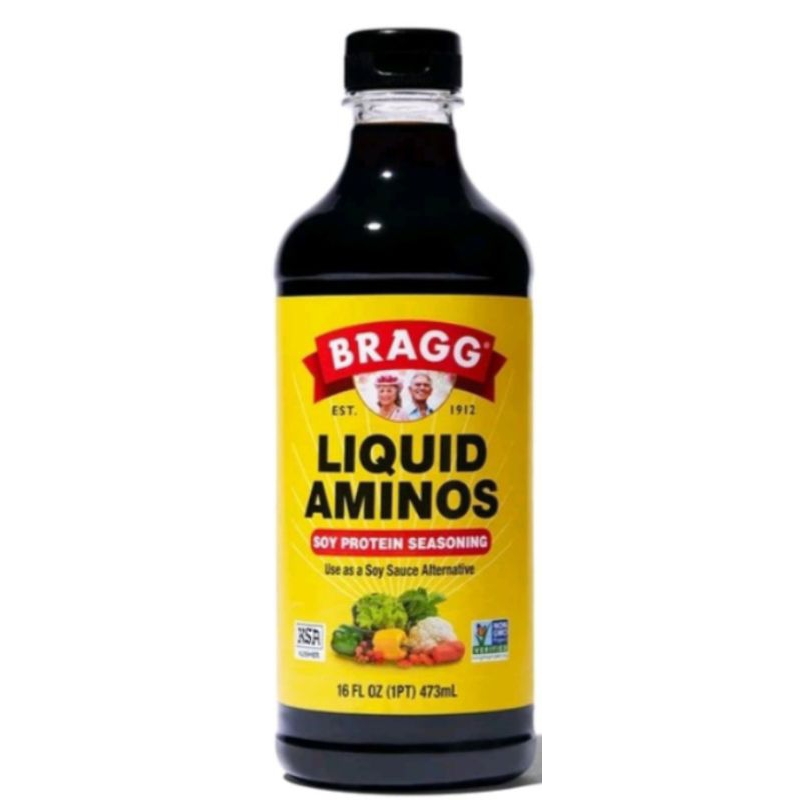 

Bragg Liquid Aminos 473 ml soy sauce kecap asin bumbu serba guna