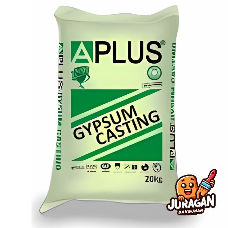 Gypsum Casting APLUS 20kg | Semen Gypsum | Kasting Aplus | Casting Aplus | Casting Plaster