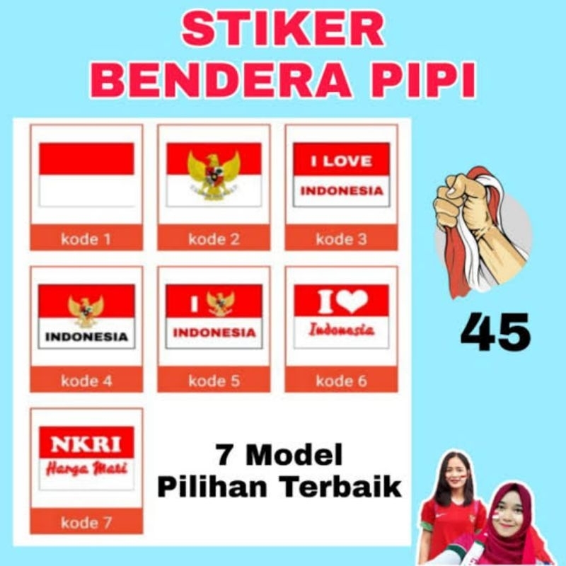 

STICKER PIPI KEMERDEKAAN ISI 50 PCS 1 PAK=50PCS