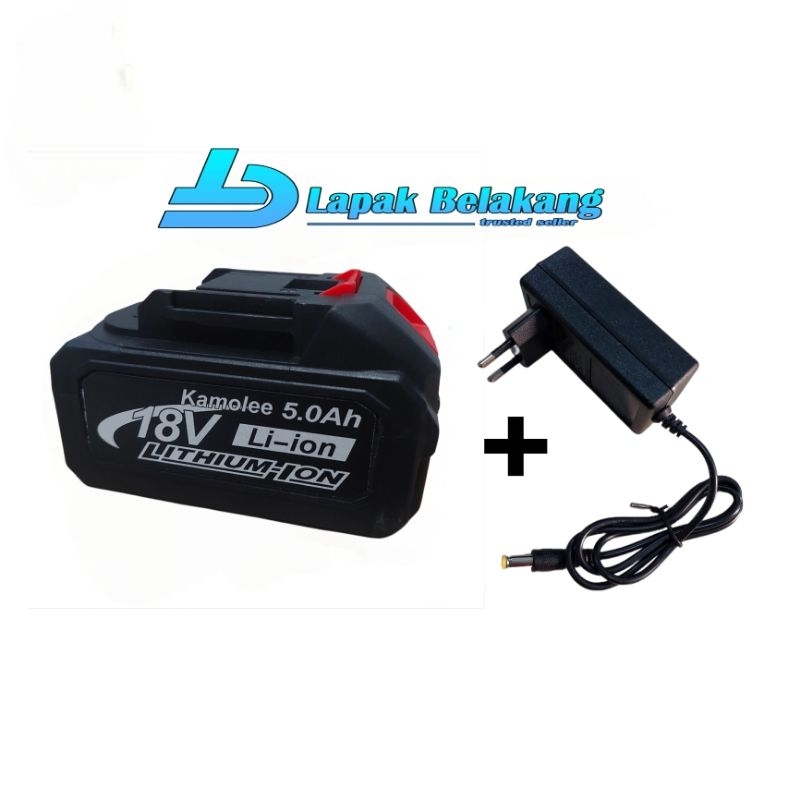 BATERAI KAMOLEE 18V - 21V BATERAI IMPACT KAMOLEE 18V BATERAI BOR GERINDA KAMOLEE 18V 5.0AH