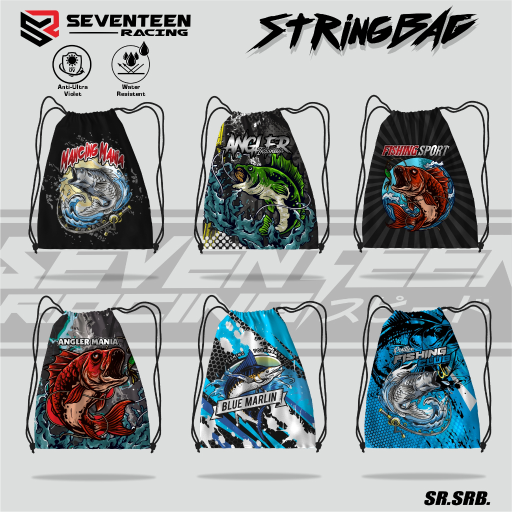 Tas Serut mancing Anti Air/Waterproof / String bag/ Tas Mancing