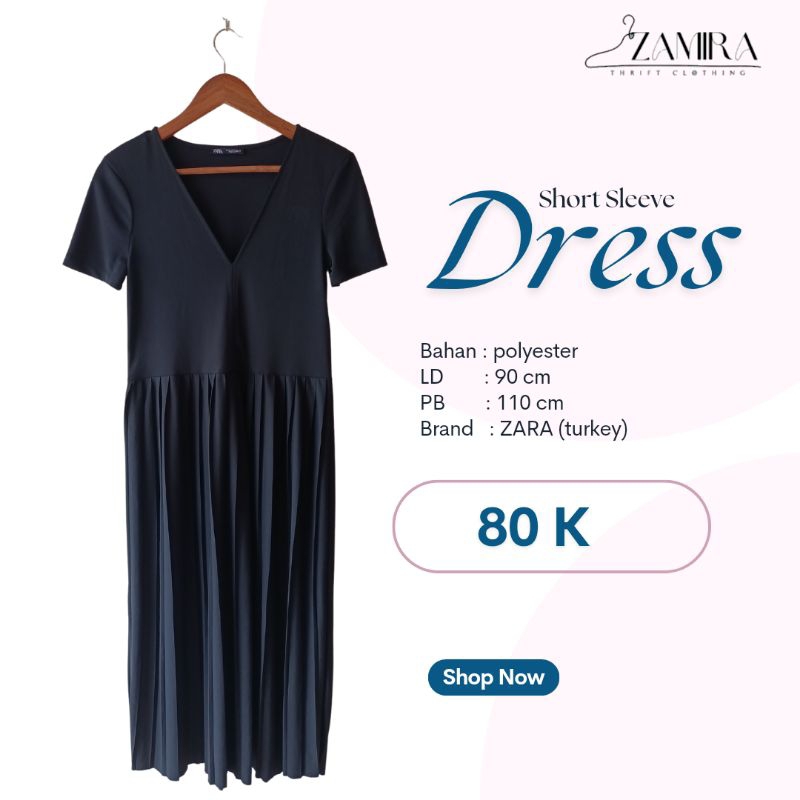 Midi dress hitam preloved# midi dress brand preloved