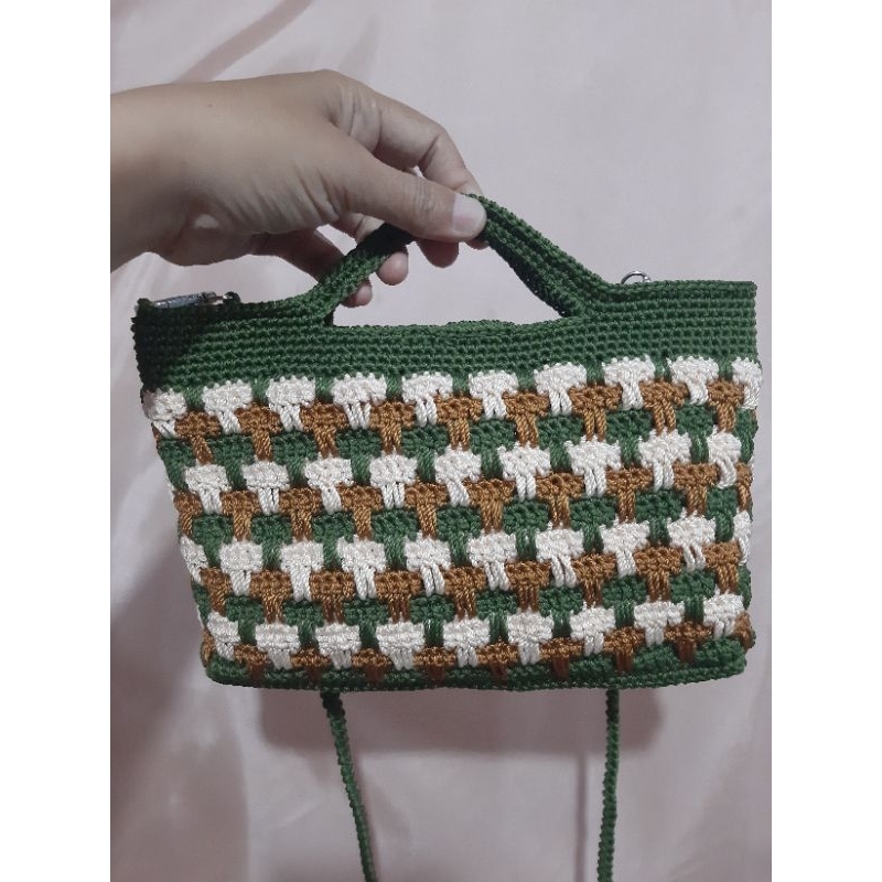 Tas Pesta / tas rajut handmade