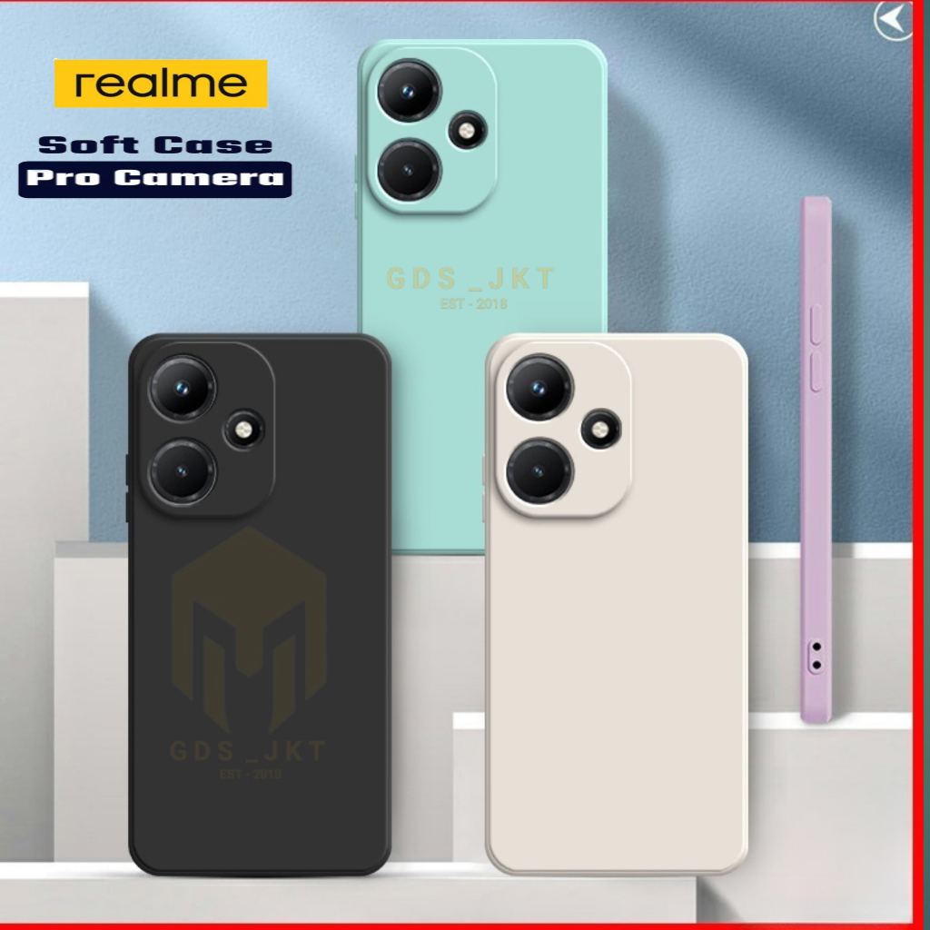 GDT - Soft Case Pro Camera Realme Narzo 50i / Realme Narzo 50a casing hp silikon polos hardcase
