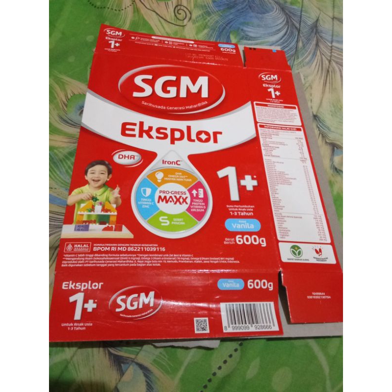 

Kardus Bekas Susu SGM & Bebelac