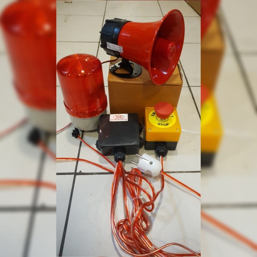 Sirine Fire Alarm Toa/ Alarm Kebakaran toa + lamp puskesmas pabrik gedung sekolahan dll