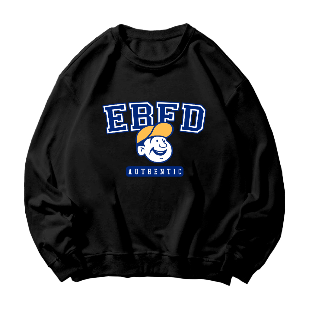 SWETREND.ID Sweater Basic EBFD [Sablon DTF] Unisex Pria & Wanita