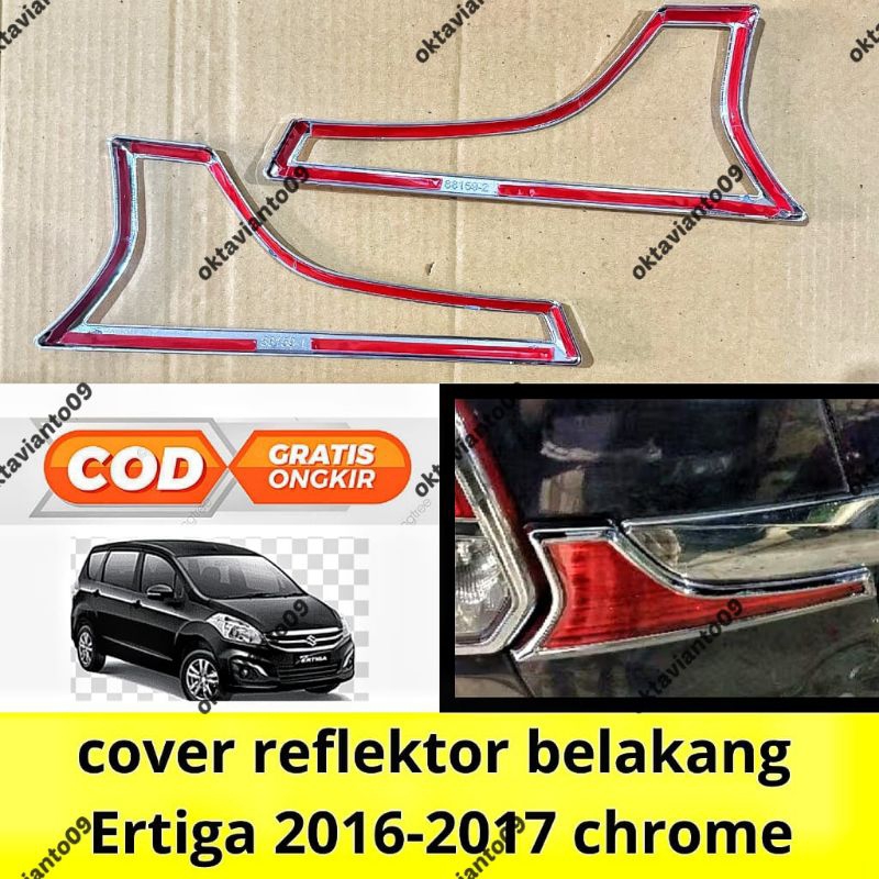 cover garnis reflektor bagasi new ertiga 2016 2017 chrome
