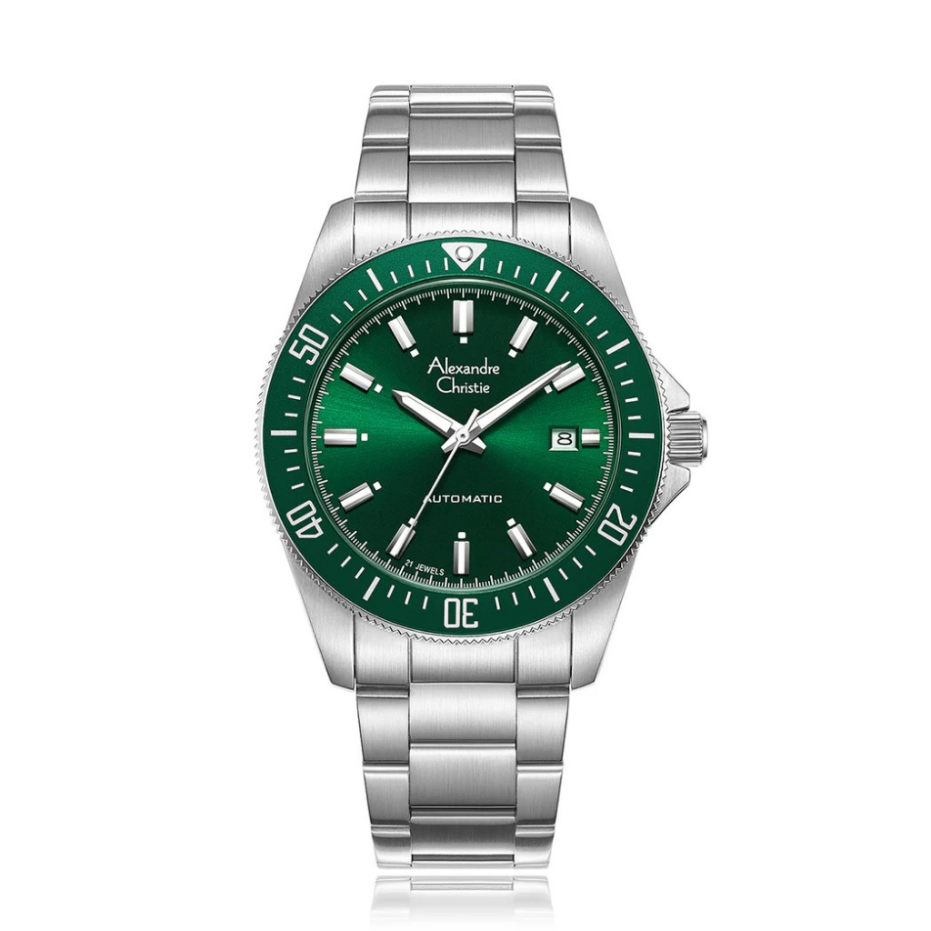 Jam Tangan Pria Alexandre Christie Automatic AC 6676 Stainless Steel Strap / AC 6676 / Jam Tangan Ma
