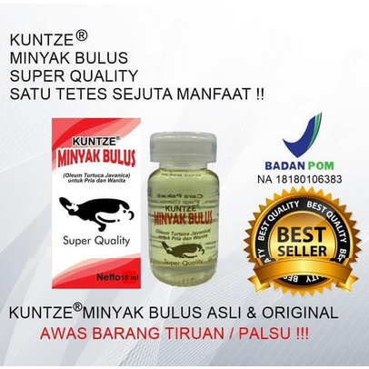 KUNTZE MINYAK BULUS ORIGINAL - MINYAK BULUS KUNTZE BPOM