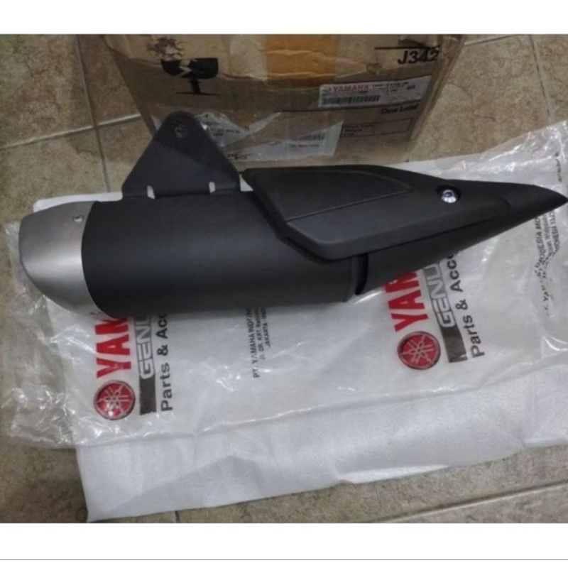 MUFFLER ASSY KNALPOT YAMAHA R25 MT25 ORIGINAL YAMAHA ASLI