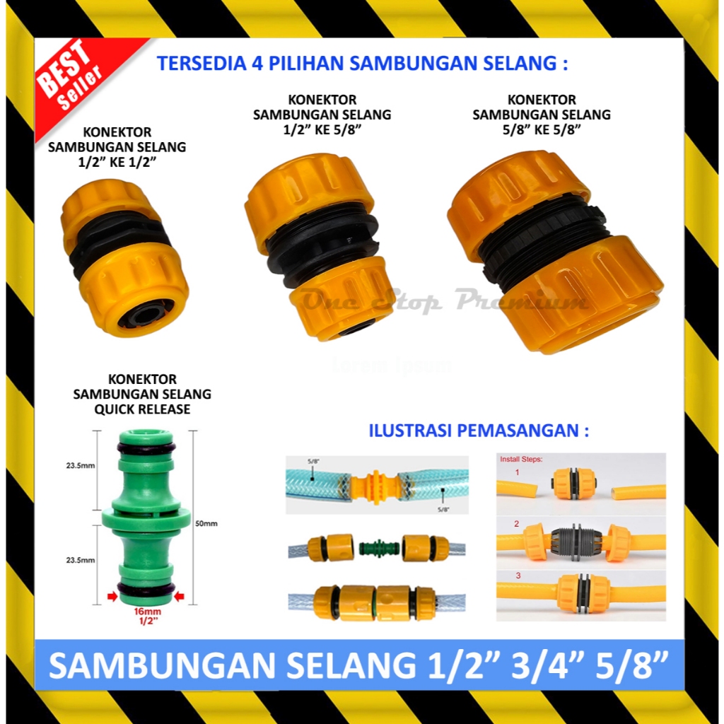 NEPEL DRAT KOPLER COUPLER HOSE KONEKTOR CONNECTOR CONECTOR ADAPTOR ADAPTER SAMBUNGAN PENYAMBUNG PENG