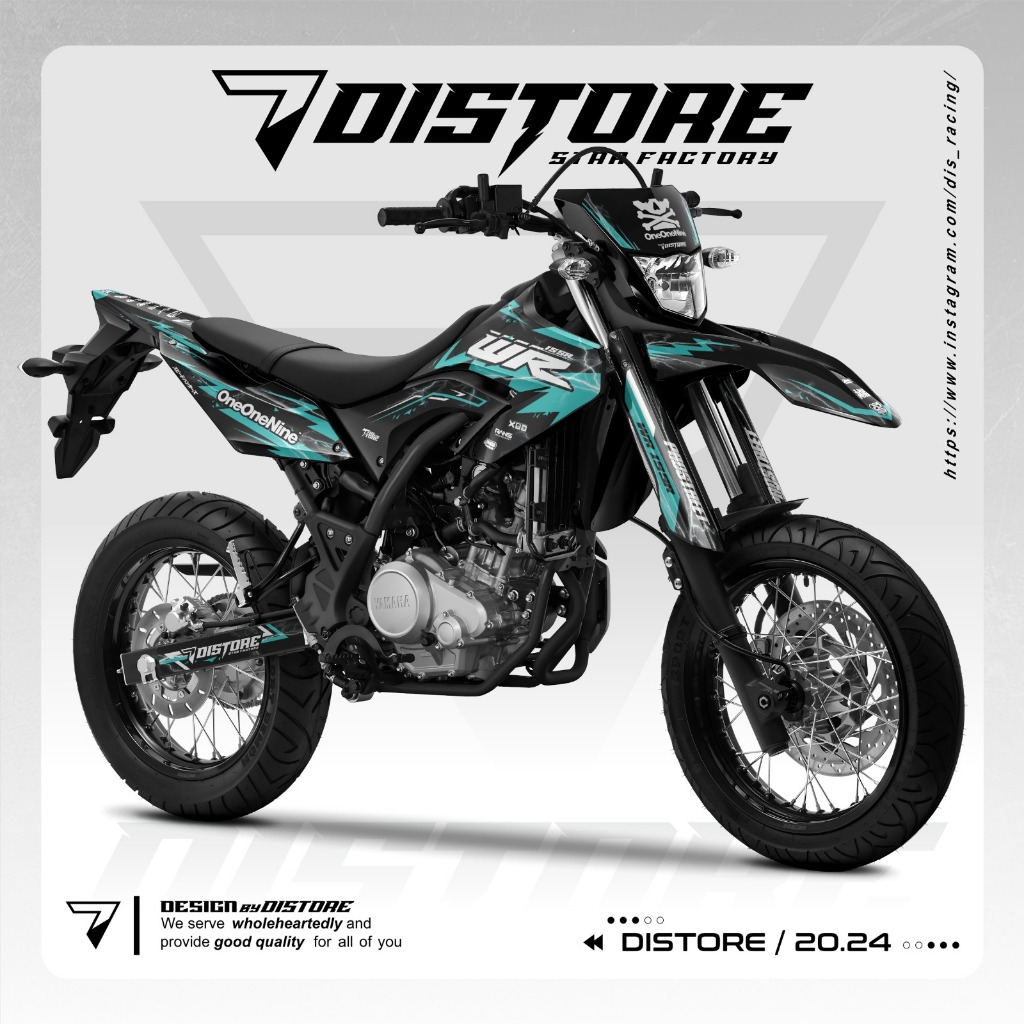 DECAL WR 155 FULL BODY HITAM TOSCA TERBARU 2024-25