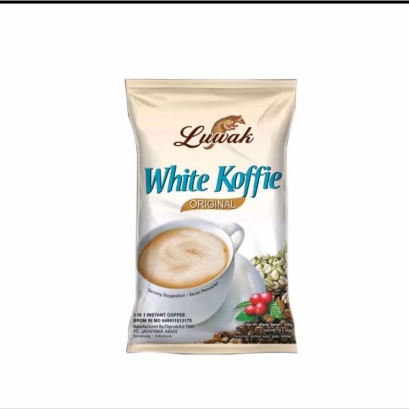 

Luwak White Coffee/Tarik Malaka 1 Renteng Isi 10 Sachet