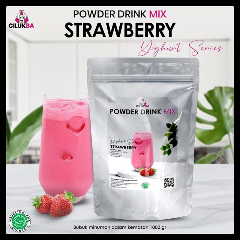 

Bubuk Minuman Rasa Strawberry Yoghurt 1 kg / Powder Drink Mix