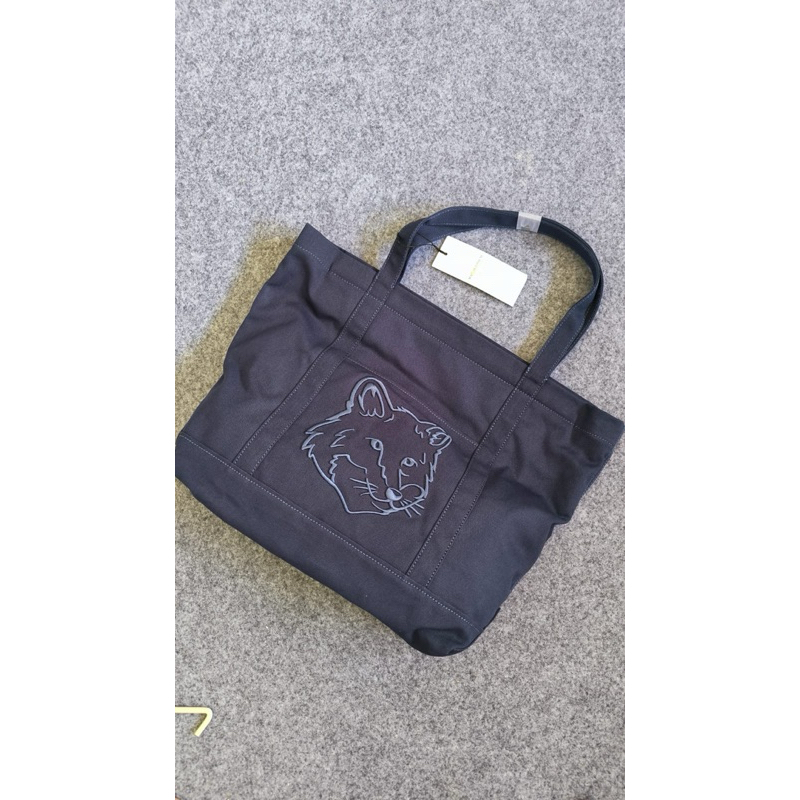 MAISON KITSUNE FOX EMBROIDERY SMALL TOTEBAG ORIGINAL