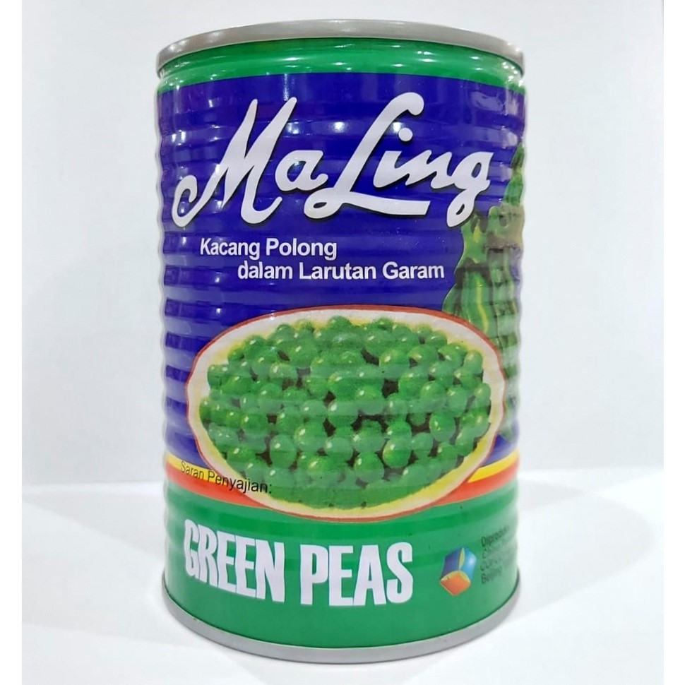 

MA LING Green Peas 397gr – Kacang Polong Hijau Kalengan Siap Saji