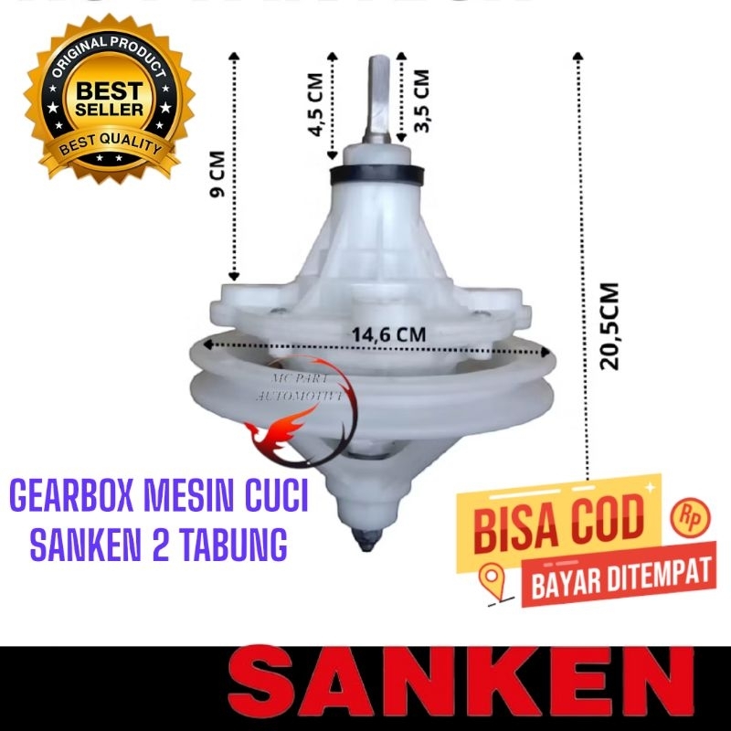Gearbox Mesin Cuci Sanken TW-870Pk | Gearbox mesin cuci Sanken 2 Tabung