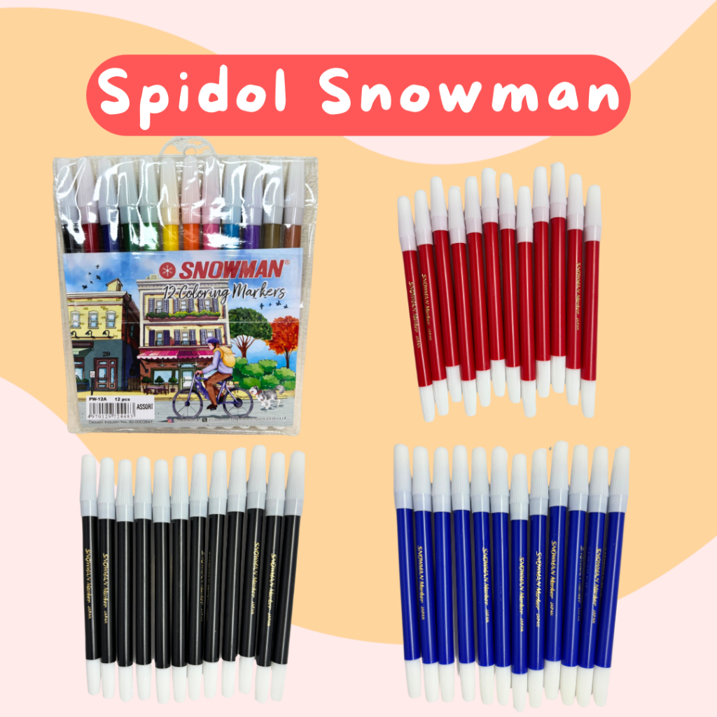 

Spidol Snowman Original 12 Warna PW-12A